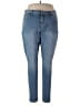 Jordache Solid Blue Jeans Size 18 - photo 1