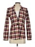 J.Crew 100% Cotton Plaid Gold Blazer Size 2 - photo 1