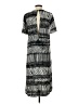 H&M 100% Polyester Graphic Black Casual Dress Size 4 - photo 2