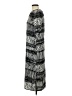 H&M 100% Polyester Graphic Black Casual Dress Size 4 - photo 5