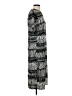 H&M 100% Polyester Graphic Black Casual Dress Size 4 - photo 4