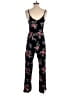 Atmosphere Floral Black Jumpsuit Size 6 - photo 2