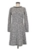 Ann Taylor LOFT Tweed Gray Casual Dress Size 8 - photo 1
