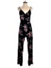 Atmosphere Floral Black Jumpsuit Size 6 - photo 1