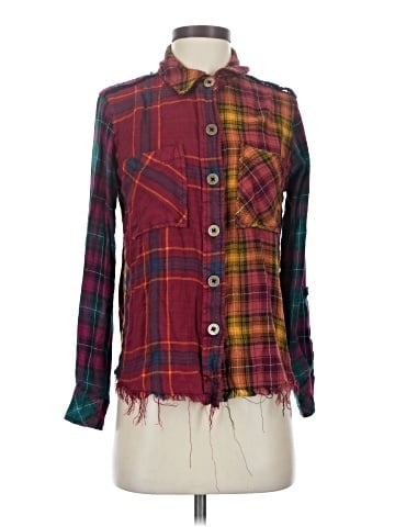 Tru Luxe Jeans Long Sleeve Button-Down Shirt (view 1)