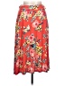 Bobeau Floral Red Casual Skirt Size L - photo 1