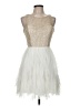 Teeze Me 100% Polyester Ivory Cocktail Dress Size 7 - photo 1