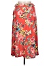 Bobeau Floral Red Casual Skirt Size L - photo 2