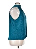 Cable & Gauge 100% Polyester Teal Sleeveless Blouse Size XL - photo 4