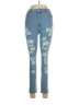 Unbranded Floral Blue Jeans Size L - photo 1