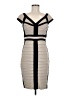 Jax Stripes Gray Cocktail Dress Size 8 - photo 1