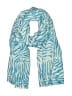 J. McLaughlin 100% Wool Animal Print Blue Scarf One size - photo 1