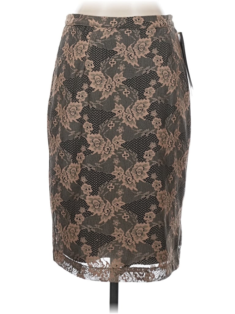 Pre-owned Lapis Formal Skirt In Brown