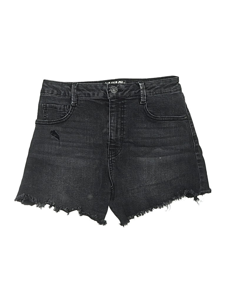 Pre-owned Rewash Denim Shorts In Black