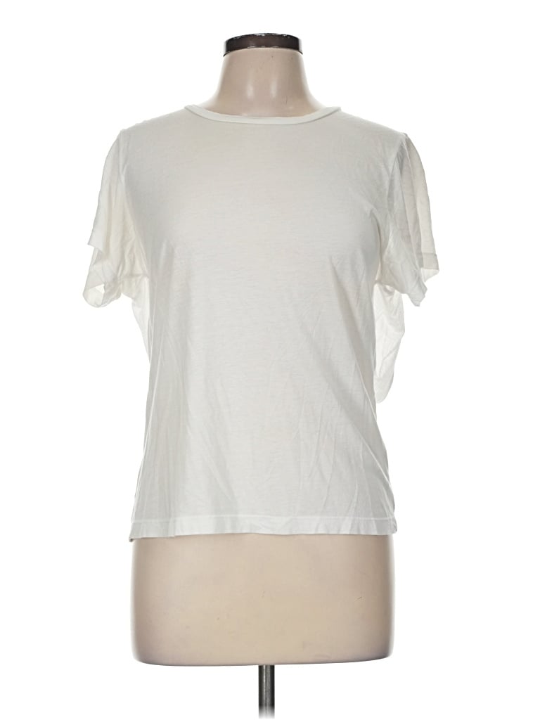 Pre-owned Lna Short Sleeve T-shirt In Ivory