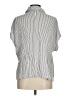 Torrid Stripes Silver Short Sleeve Blouse Size Med Plus (00) - photo 2