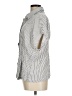 Torrid Stripes Silver Short Sleeve Blouse Size Med Plus (00) - photo 5