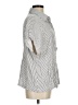 Torrid Stripes Silver Short Sleeve Blouse Size Med Plus (00) - photo 4