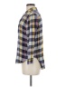 Caslon 100% Rayon Plaid Yellow Long Sleeve Button-Down Shirt Size Med Petite - photo 5