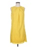 Ann Taylor 100% Polyester Yellow Casual Dress Size 4 - photo 1