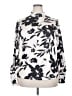 Unbranded Floral Ivory Long Sleeve Blouse Size 2X - photo 1