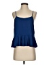 WAYF 100% Polyester Blue Sleeveless Blouse Size S - photo 1
