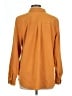 Chico's Solid Orange Long Sleeve Button-Down Shirt Size Lg (2) - photo 2
