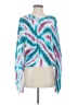 dh New York 100% Cotton Tie-dye Teal Pullover Sweater Size S - photo 1