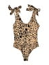 Simplee 100% Polyester Tan Bodysuit Size S - photo 1