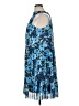 Donna Morgan Print Blue Cocktail Dress Size 14 - photo 5