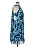 Donna Morgan Print Blue Cocktail Dress Size 14 - photo 4