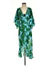 CAbi 100% Polyester Tropical Green Cocktail Dress Size XS - photo 1
