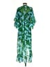 CAbi 100% Polyester Tropical Green Cocktail Dress Size XS - photo 2