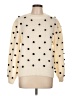 Cliche Polka Dots Ivory Pullover Sweater Size L - photo 1