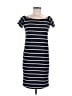 Unbranded Stripes Black Casual Dress Size L - photo 1