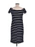 Unbranded Stripes Black Casual Dress Size L - photo 2
