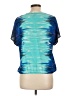 Alfani 100% Polyester Blue Short Sleeve Blouse Size 12 Petite - photo 2