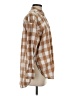 Maeve by Anthropologie 100% Cotton Checkered-gingham Brown Long Sleeve Button-Down Shirt Size XS - photo 4