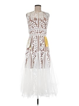 bronx and banco saba blanc floral-appliqué lace midi dress Provence Bloom Long Sleeve Maxi Dress Floral Blue