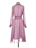 OPT 100% Polyester Paisley Purple Casual Dress Size S - photo 2
