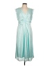 DKNY 100% Polyester Teal Cocktail Dress Size 12 - photo 1