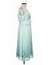 DKNY 100% Polyester Teal Cocktail Dress Size 12 - photo 4
