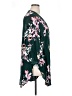 Torrid 100% Rayon Floral Green Kimono Size 1X Plus (1) - photo 4