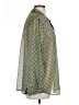Chico's Print Green Long Sleeve Blouse Size L - photo 4