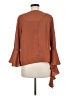 JOA 100% Polyester Brown 3/4 Sleeve Blouse Size M - photo 2
