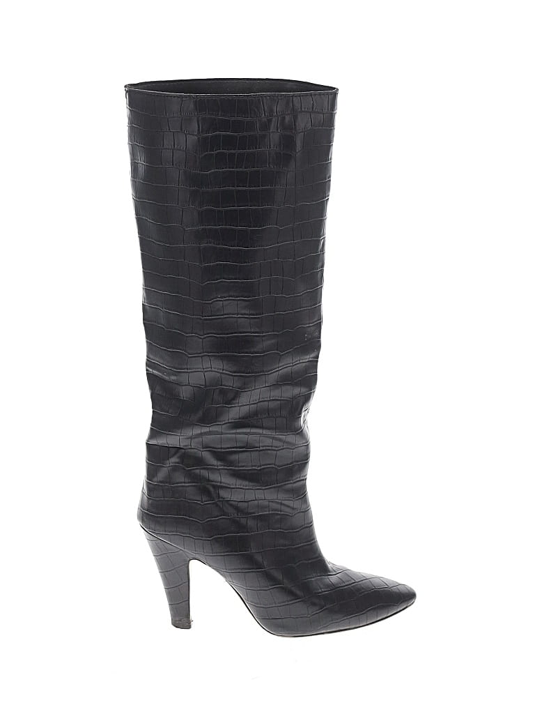 Pre-owned H&m Boots In Black