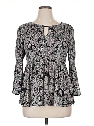 Floral & Ivy 3/4 Sleeve Blouse (view 1)