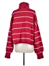 Free People Stripes Red Turtleneck Sweater Size M - photo 2
