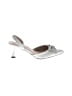 Saks Fifth Avenue Metallic Silver Heels Size 9 - photo 1