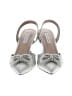 Saks Fifth Avenue Metallic Silver Heels Size 9 - photo 2